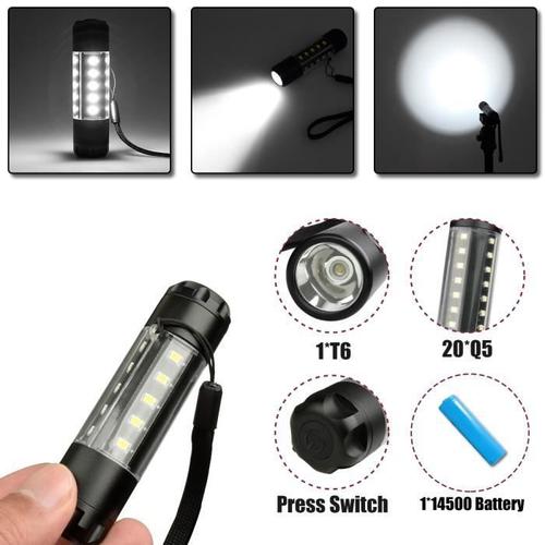 Neüfu Lampe Travail Poche T6 Q5 Led Portable Extérieur Pour Camping Nuit 3509-B Bo29641