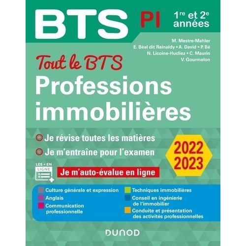 Tout Le Bts Professions Immobilières - 1re Et 2e Années