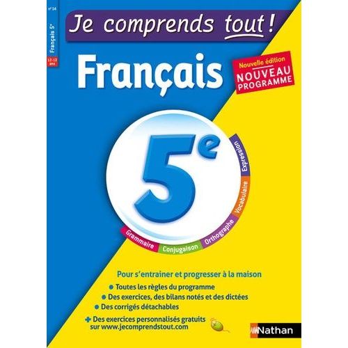 Fançais 5e Je Comprends Tout !