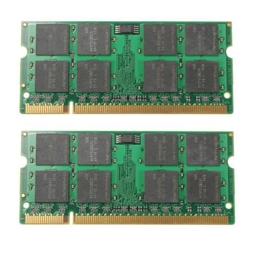 lot de 2pcs 1gb mémoire ram pc2-6400 ddr2 800 mhz non-ec desktop pc dimm 200pin bo37065