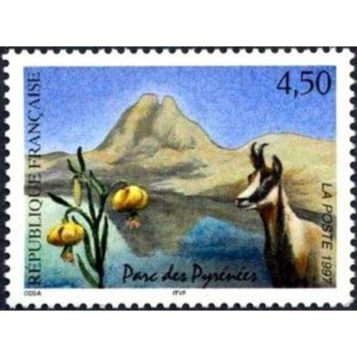 Timbre France 1997, Oblitéré - Parc Des Pyrénées - 4.50 Yt3056
