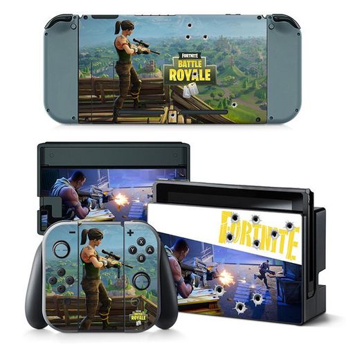 Kit De Autocollants Skin Decal Pour Console De Jeu Nintendo Ns Switch Fortnite Fortnite, T1tn-Switch-5189