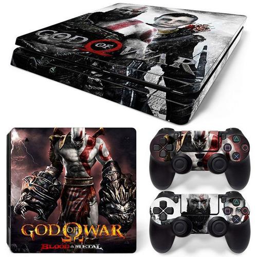 Kit De Autocollants Skin Decal Pour Console De Jeu Ps4 Slim Corps Complet Dieu De La Guerre, T1tn-Ps4slim-2079