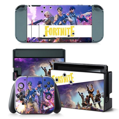 Kit De Autocollants Skin Decal Pour Nintendo Ns Switch Fortnite Console De Jeux Fortnite, T1tn-Switch-5191