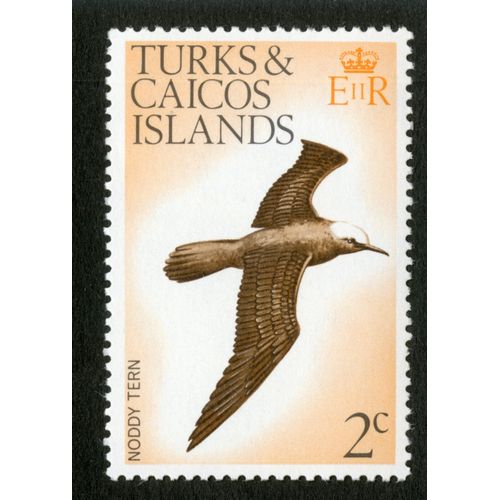 Timbre Non Oblitéré Turks & Caicos Islands, Noddy Tern, 2c, E R