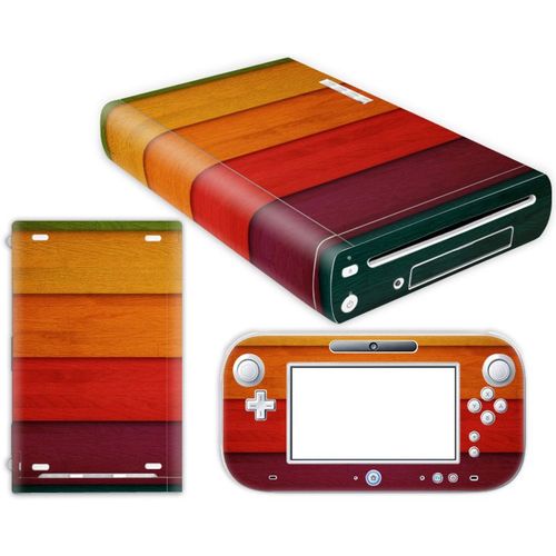 Kit De Autocollants Skin Decal Pour Console De Jeu Nintendo Wii U Corps Entier 0246-0270, T1tn-Wiiu-0249