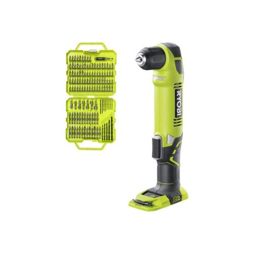 Pack RYOBI - Perceuse-visseuse d'angle RAD1801M - 18V OnePlus sans batterie ni chargeur - Coffret 127 accessoires de vissage perçage RAK127DDSD