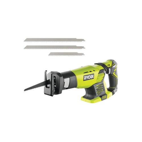 Pack RYOBI - Scie sabre RRS1801M - 18V One+ sans batterie ni chargeur - Pack de 3 lames scie sabre RAK03SSRB acier et inox 300/152 mm