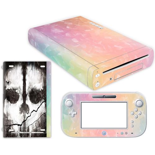 Kit De Autocollants Skin Decal Pour Console De Jeu Nintendo Wii U Corps Entier 0246-0270, T1tn-Wiiu-0252