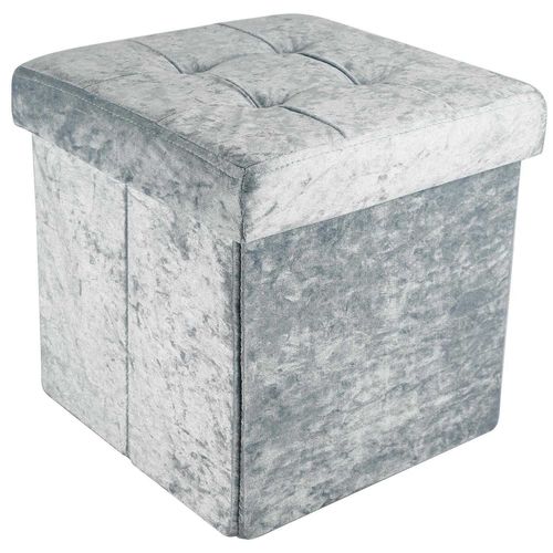 Siège Tabouret Pouf Pliable 30x30x30 Cm Cube De Rangement Boîte De Rangement