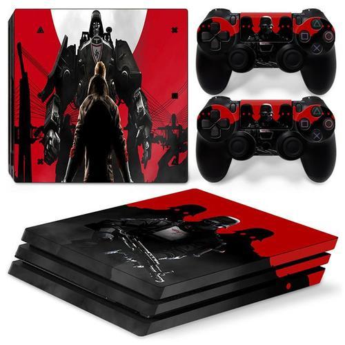 Kit De Autocollants Skin Decal Pour Console De Jeu Ps4 Pro Corps Complet Final Fantasy Vii,T1tn-P4pro-1252