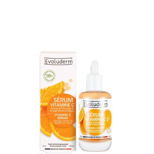 Evoluderm - Sérum Vitamine C Extrait D'orange & Acide Hyaluronique - 30ml 