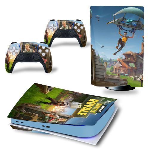 Kit De Autocollants Skin Decal Pour Console De Jeu Ps5 Fortnite Version Cd-Rom Console De Jeu, T1tn-Ps5disk-4372