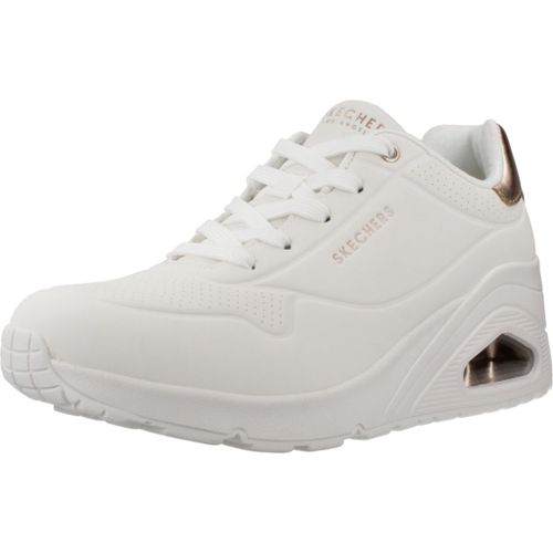 Chaussures Skechers Uno Wedge Hi Steps Colour Blanc