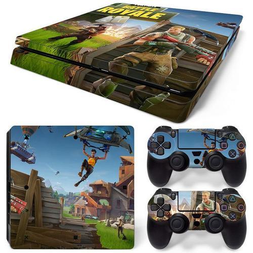 Kit De Autocollants Skin Decal Pour Accessoires De Console De Jeu Fortnite Manette Ps4 Slim, T1tn-Ps4slim-6648