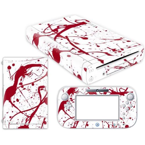 Kit De Autocollants Skin Decal Pour Console De Jeu Nintendo Wii U Corps Entier 0246-0270, T1tn-Wiiu-0256
