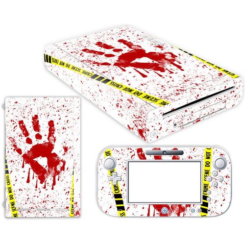Kit De Autocollants Skin Decal Pour Console De Jeu Nintendo Wii U Corps Entier 0246-0270, T1tn-Wiiu-0257