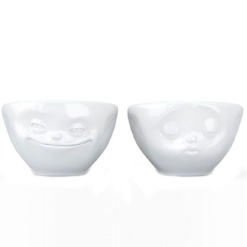 Set De 2 Mini-Bols En Porcelaine Bisou Et Malicieux 100 Ml