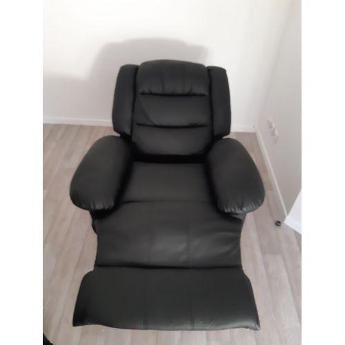 Fauteuil Inclinable Cuir Noir