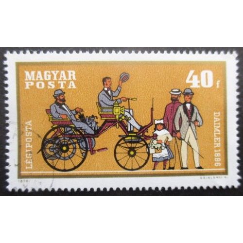 Hongrie Poste Aérienne N°317 Voiture Ancienne Oblitéré