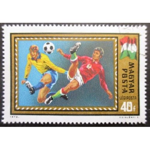Hongrie Poste Aérienne N°345 Championnats D'europe De Football Oblitéré