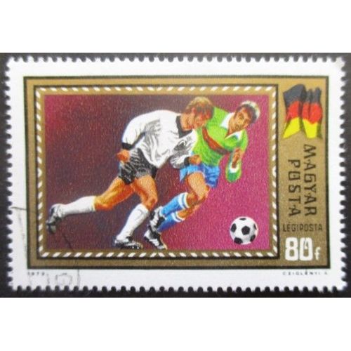 Hongrie Poste Aérienne N°347 Championnats D'europe De Football Oblitéré