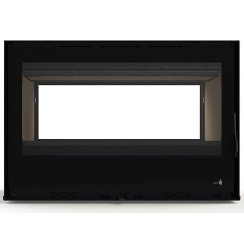Insert à Bois Double Face Lagos C-795 Termofoc Pack de 7kW avec Cadre 4 côtés Acier