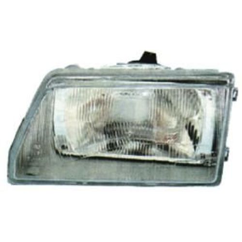 Phare Optique Avant Gauche Pour Fiat Cinquecento 1992-1998, H4, Réglage Manuel, Asymétrique, Corps Gris, Neuf