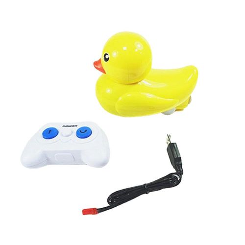 2.4g Electrique Rc Bateau Simulation Petit Canard Vehicules Etanche Rtr Modèle Enfants Douche Jouet Amphibie Eau Route Jouets