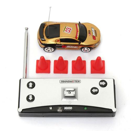 Coke Can Mini Radio Telecommande Micro Racing Rc Car,Or