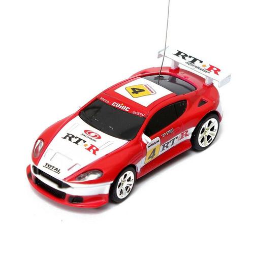 Coke Can Mini Radio Telecommande Micro Racing Rc Car,Rouge Et Blanc