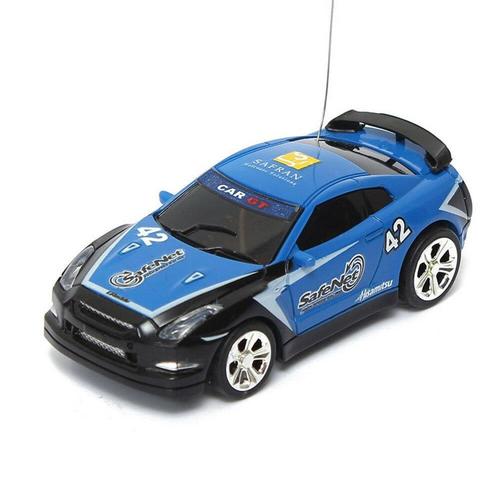 Coke Can Mini Radio Telecommande Micro Racing Rc Car,Bleu