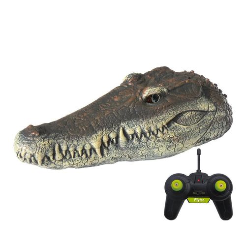 2.4g Electrique Rc Bateau Simulation Crocodile Tête Vehicules Rtr Modèle Jouet