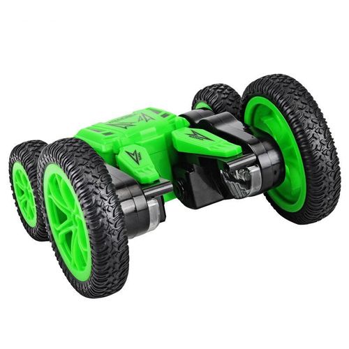 2.4g Rc Car Stunt Drift Deformation Rock Crawler Roll Car 360 Degree Flip Kids Robot Rc Cars Toys,Green
