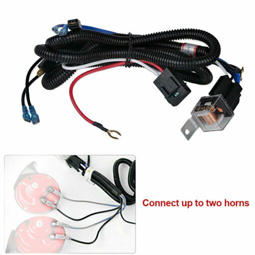 Kit Câblage Faisceau électrique 12V 40A Avec Télécommande - Pour Phares Travail, Barres LED, Feux Antibrouillard - Relais, Fusible, Interrupteur Inclus