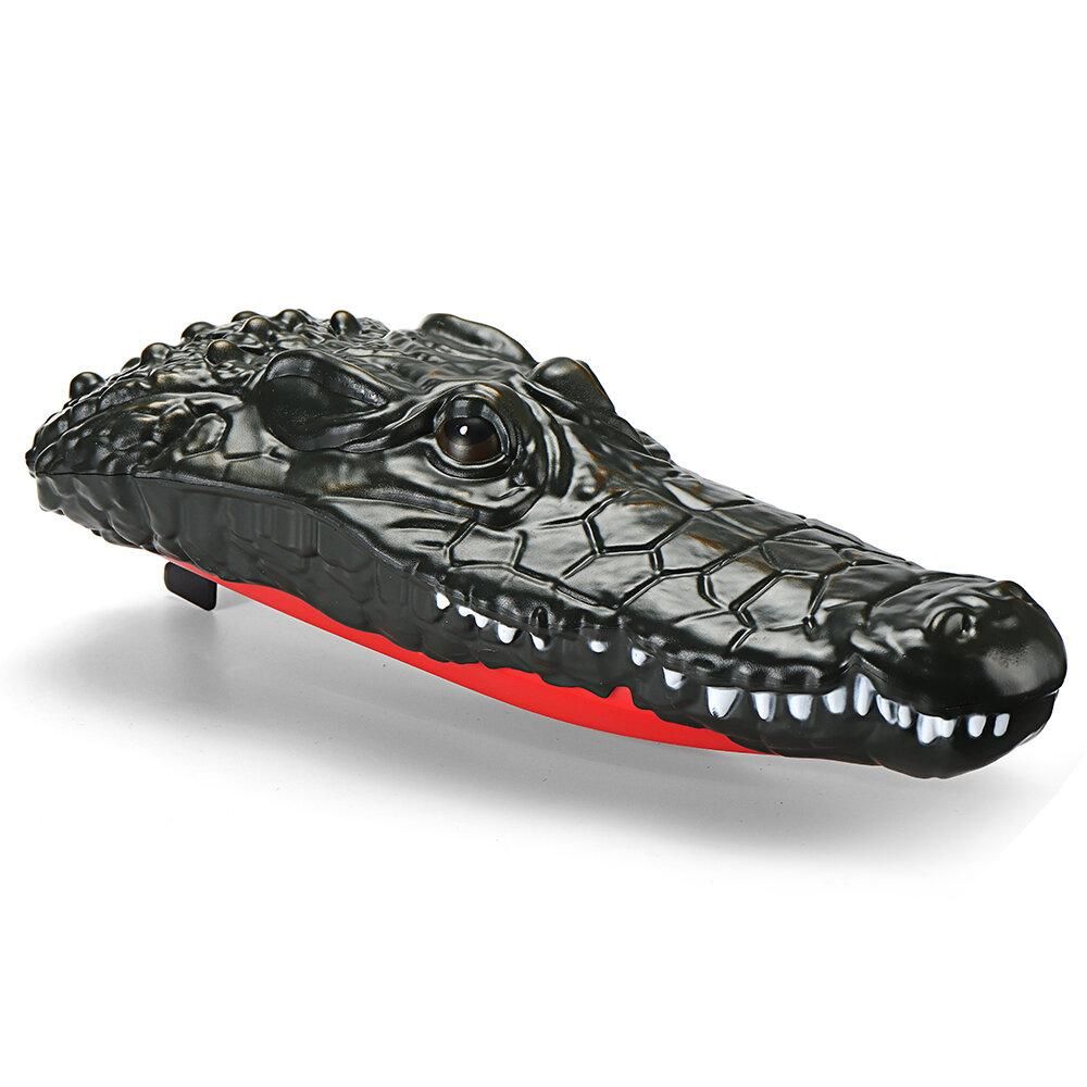 2.4g Rc Bateau 2 En 1 Simulation Crocodile Double Moteurs Ve... - 3