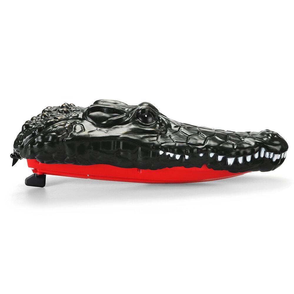 2.4g Rc Bateau 2 En 1 Simulation Crocodile Double Moteurs Ve... - 5
