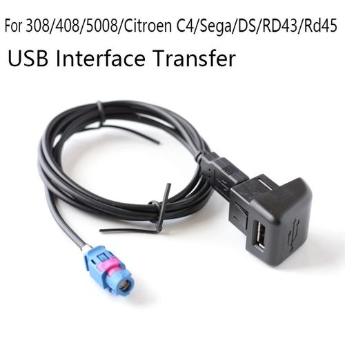 Câble USB de transfert d'interface hôte, pour Peugeot 308/408/5008/Citroen C4/Sega/DS/RD43/Rd45