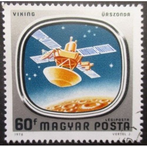 Hongrie Poste Aérienne N°385 Sonde Spatiale Viking Oblitéré