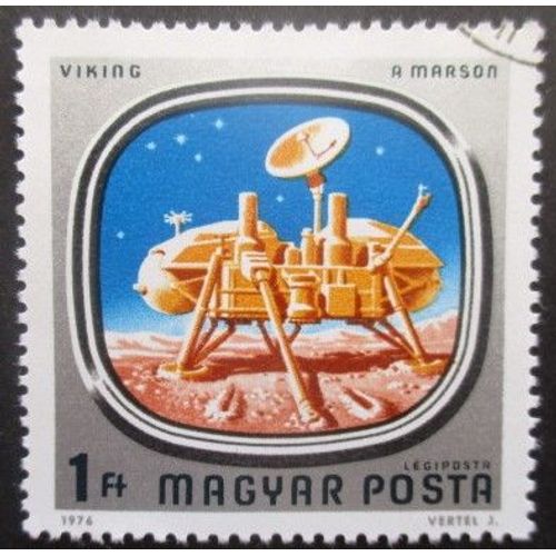 Hongrie Poste Aérienne N°386 Viking Sur Mars Oblitéré