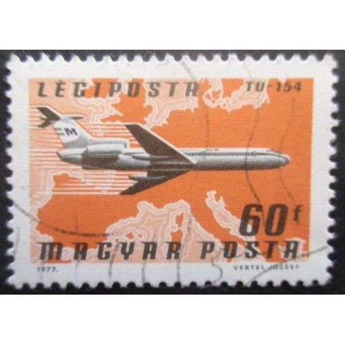 Hongrie Poste Aérienne N°392 Avion Oblitéré