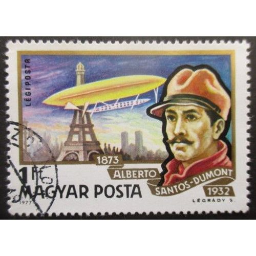 Hongrie Poste Aérienne N°402 Histoire Du Dirigeable Oblitéré