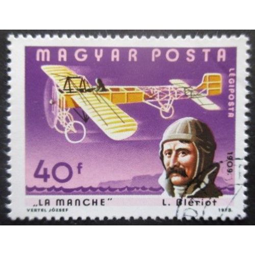 Hongrie Poste Aérienne N°414 Louis Blériot Oblitéré