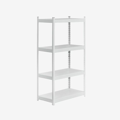 Etagère En Acier 4 Tablettes (150x80 Cm) Crenzi Blanc