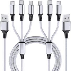 Lot de 2 câbles de charge pour manette PS4, micro USB 2.0 en nylon