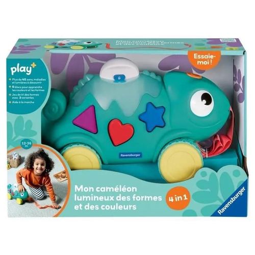 Ravensburger -Play + -Mon Caméléon Lumineux Des Formes Et Des Couleurs - Dès 6 Mois - Version Française - 34020