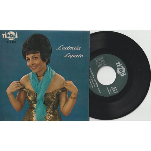 45 Ep Ludmila Lopato Chante Cabaret - Les Yeux Verts - Ne Parle Pas De Lui - Chelme Verste - Carbli Obidno Dosa Dosadno - Pavillon Russe Tivoli Tiv 156 -