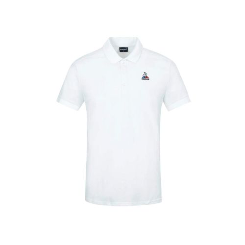 Polo Le Coq Sportif Essential Logo Cocorico Homme Blanc