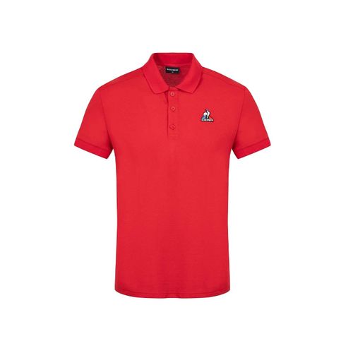 Polo Le Coq Sportif Essential Logo Cocorico Homme Rouge