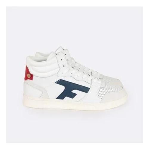 Faguo Baskets Cuir Hazel Mid Blanc